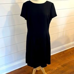 Ann Taylor black sheath dress.  Women size 14.
